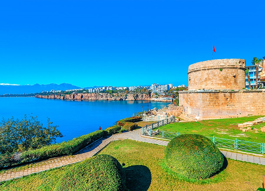 Hıdırlık Tower Discover Antalyas Historical Beauty with the Comfort of Our Alanya Transfer Services