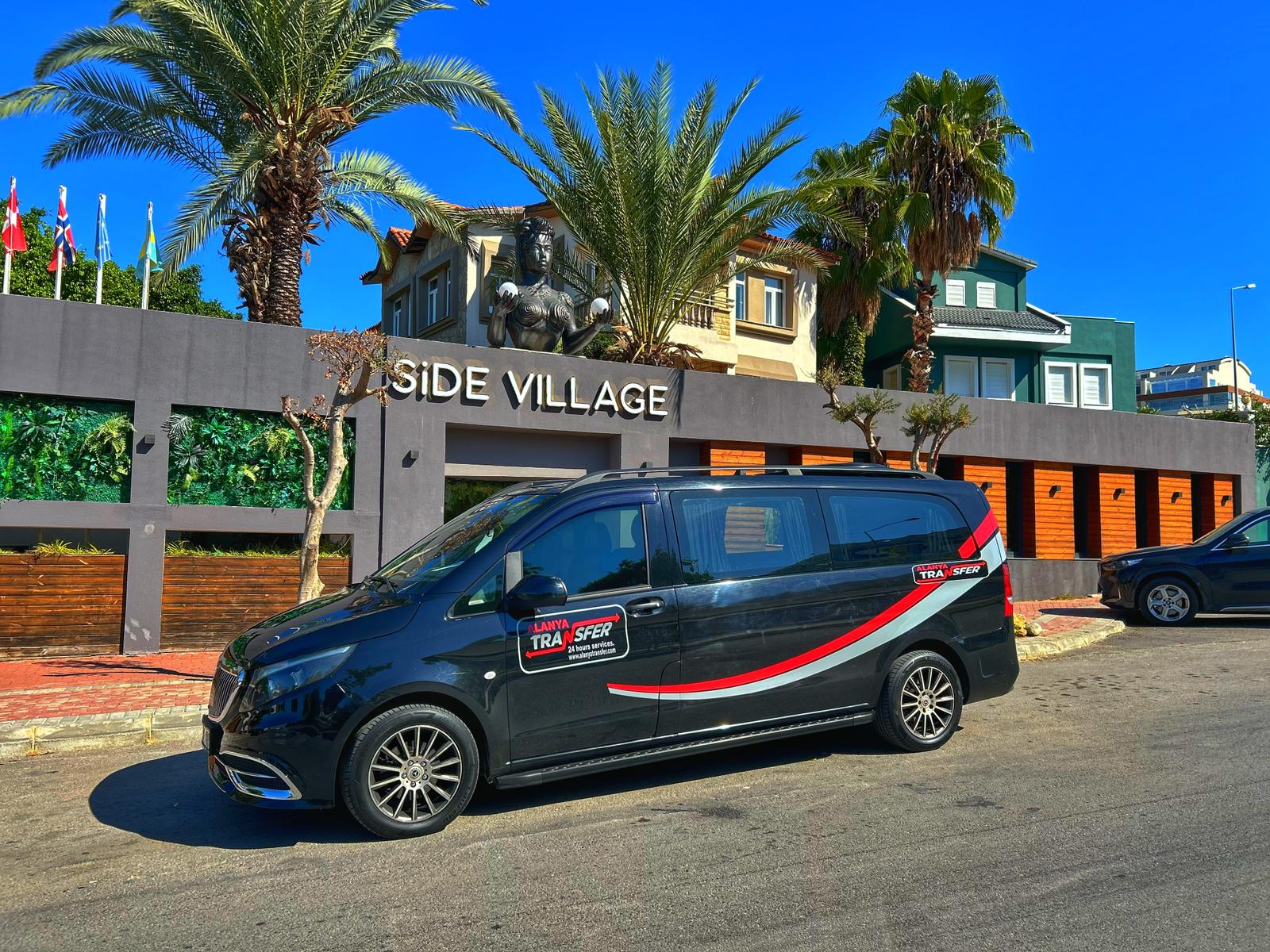 Antalya AYT Airport to Side Village Hotel VIP Transfer Services 247 Comfortable & Safe Travel www.alanyatransfer.com