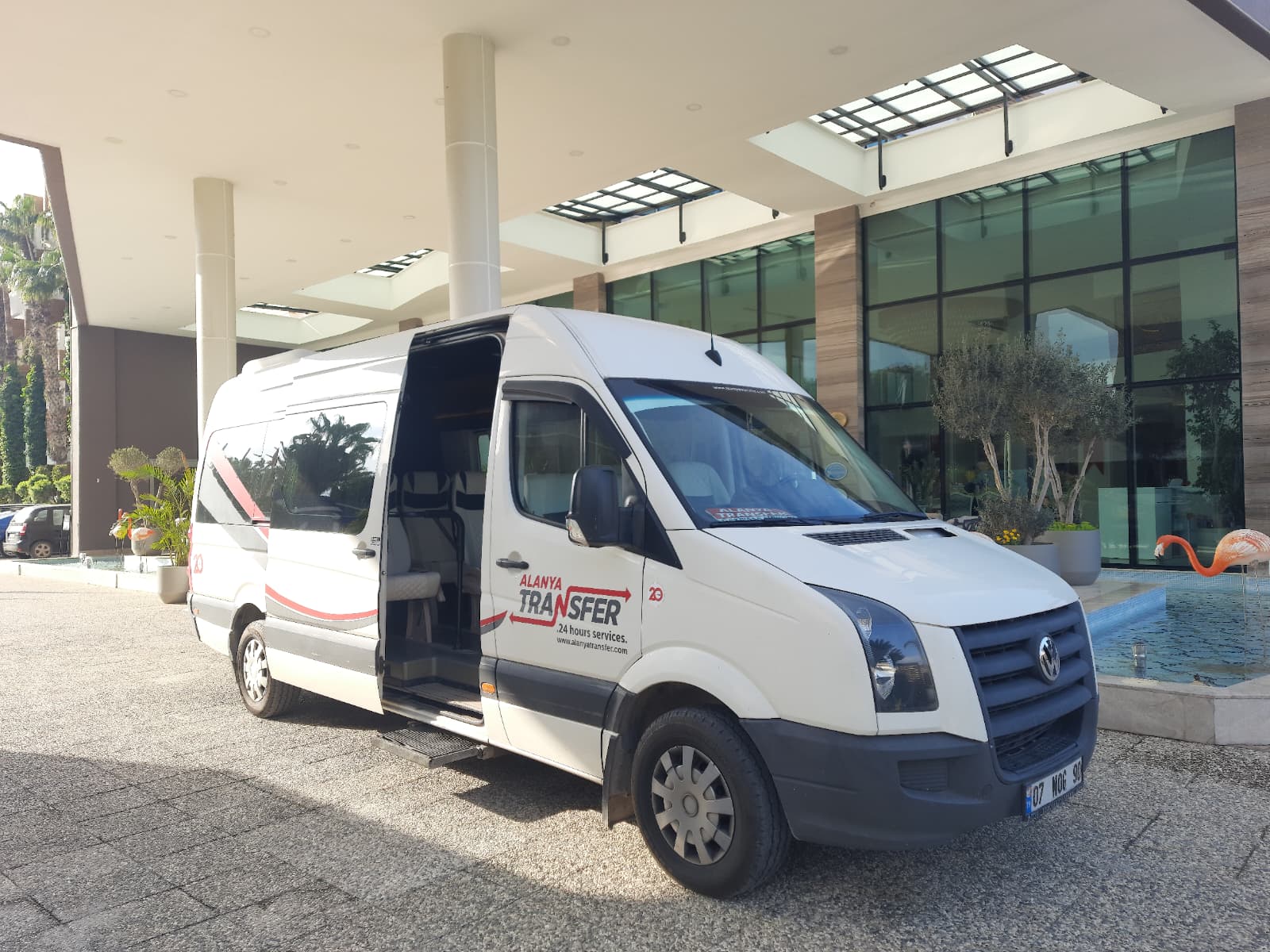 Antalya AYT Airport to Sea Shell Resort Spa Hotel Side VIP Transfer Service for Fast Comfortable and Private Airport Transportation on the Turkish Riviera